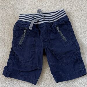 Hanna Andersson Navy Blue toddler Shorts with Gray Waistband 3T 90 cm